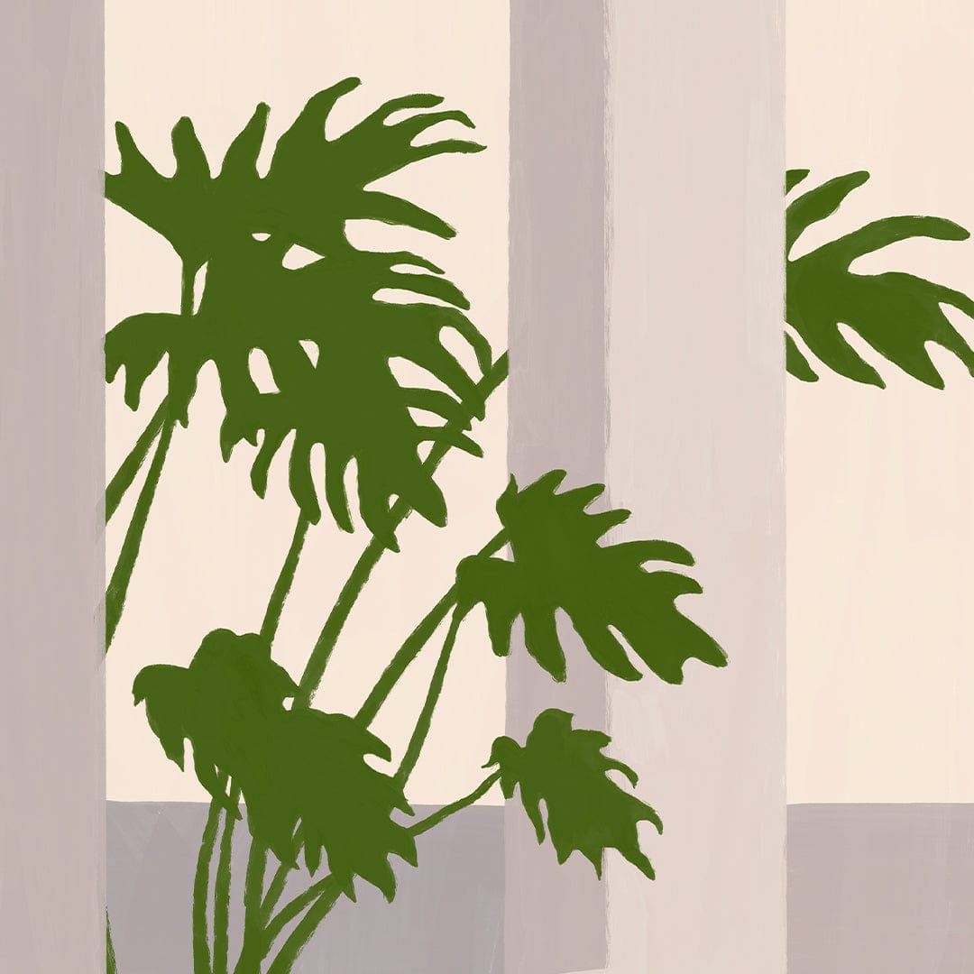 philodendron art Overgrown Philodendron Art Print by Home Time