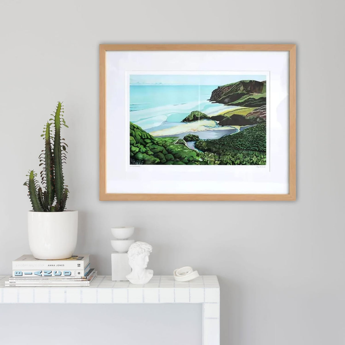 Low Tide at Anawhata by Guy Harkness – Bespoke Framed Test