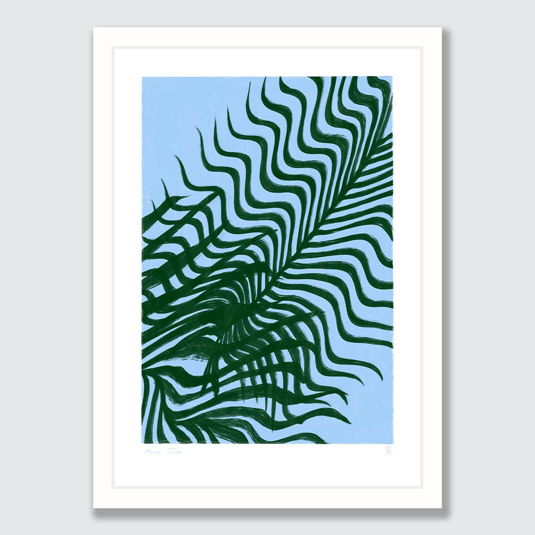 Palm Reflections II Art Print by Home Time