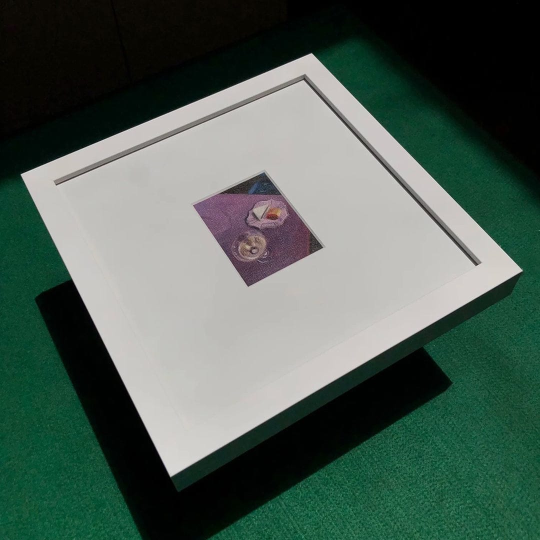 Party Plate with Blue Chair Original Painting by Alex Scott