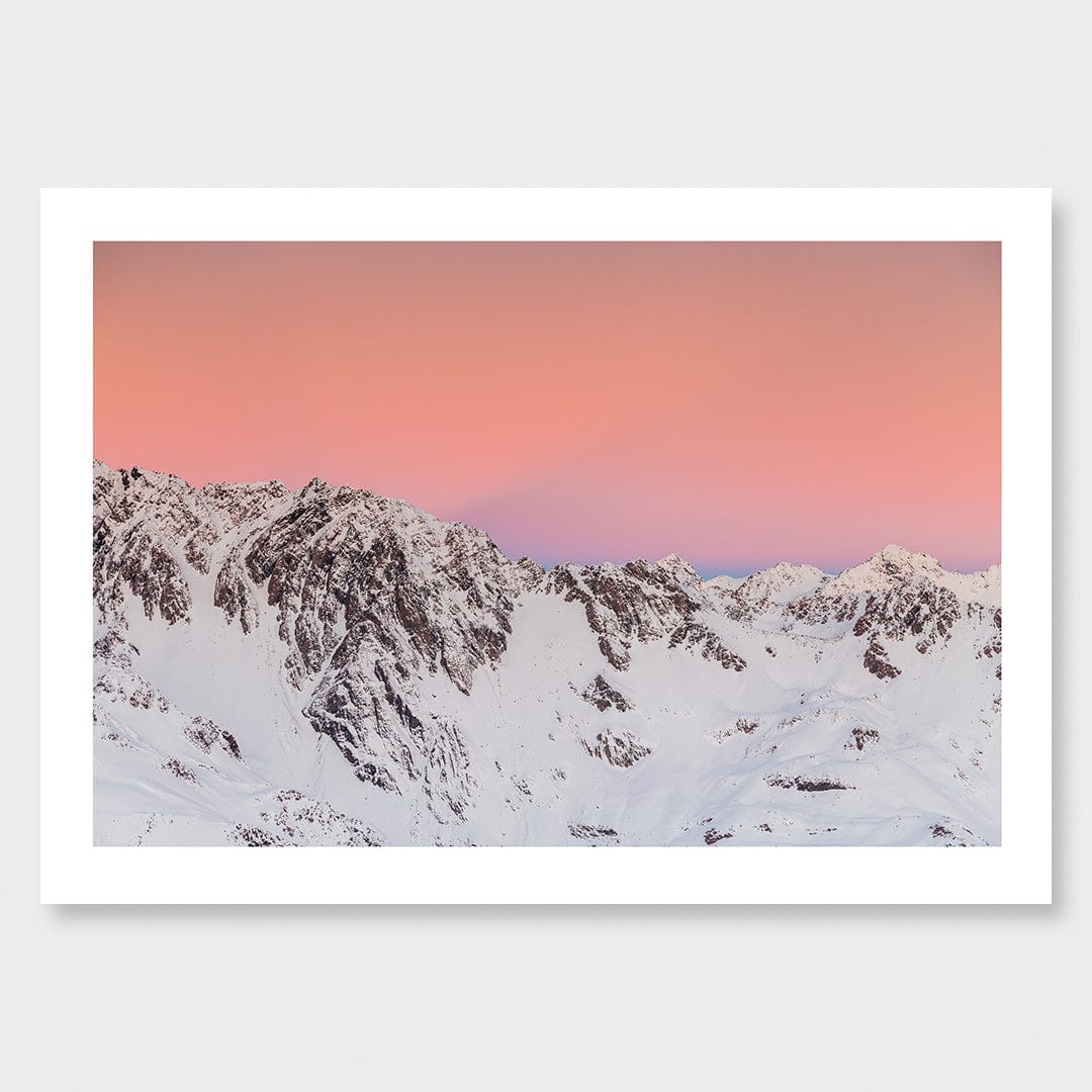 Pastel - Aoraki Mount Cook National Park Photographic Print by Mike Mackinven