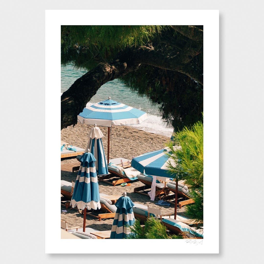 Peaceful Seaside Mazzaro Beach Art Print by Jessica Higueras