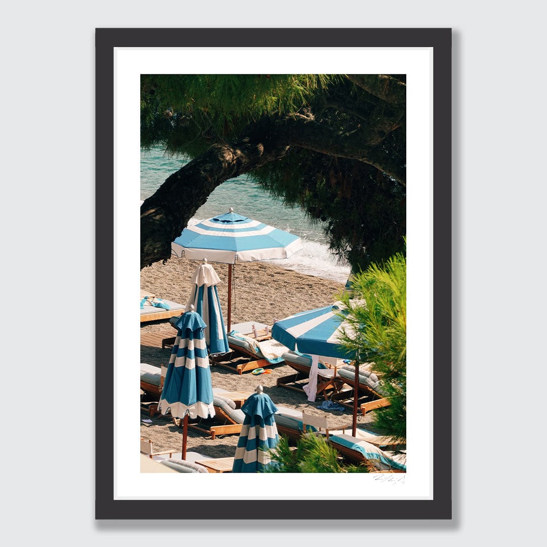 Peaceful Seaside Mazzaro Beach Art Print by Jessica Higueras