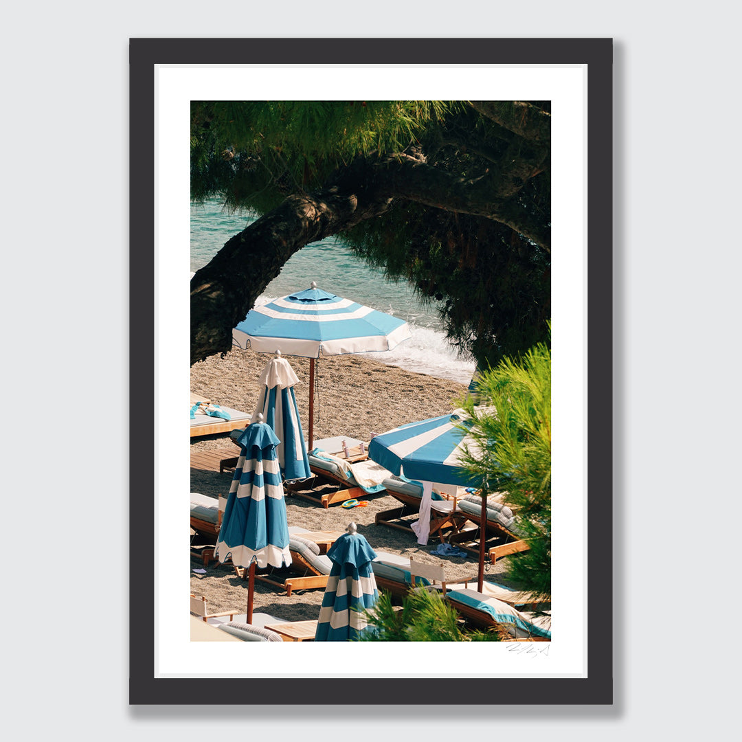 Peaceful Seaside Mazzaro Beach Art Print by Jessica Higueras
