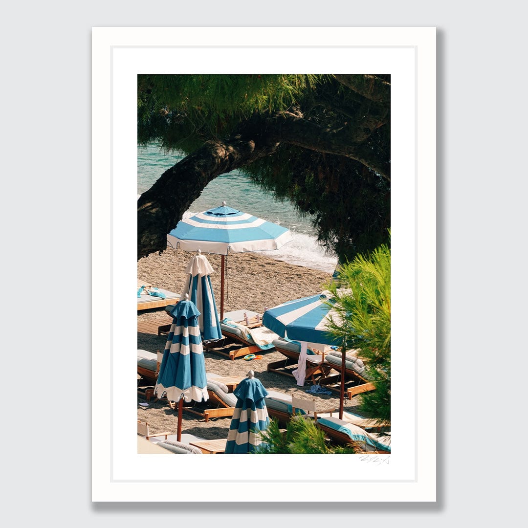 Peaceful Seaside Mazzaro Beach Art Print by Jessica Higueras
