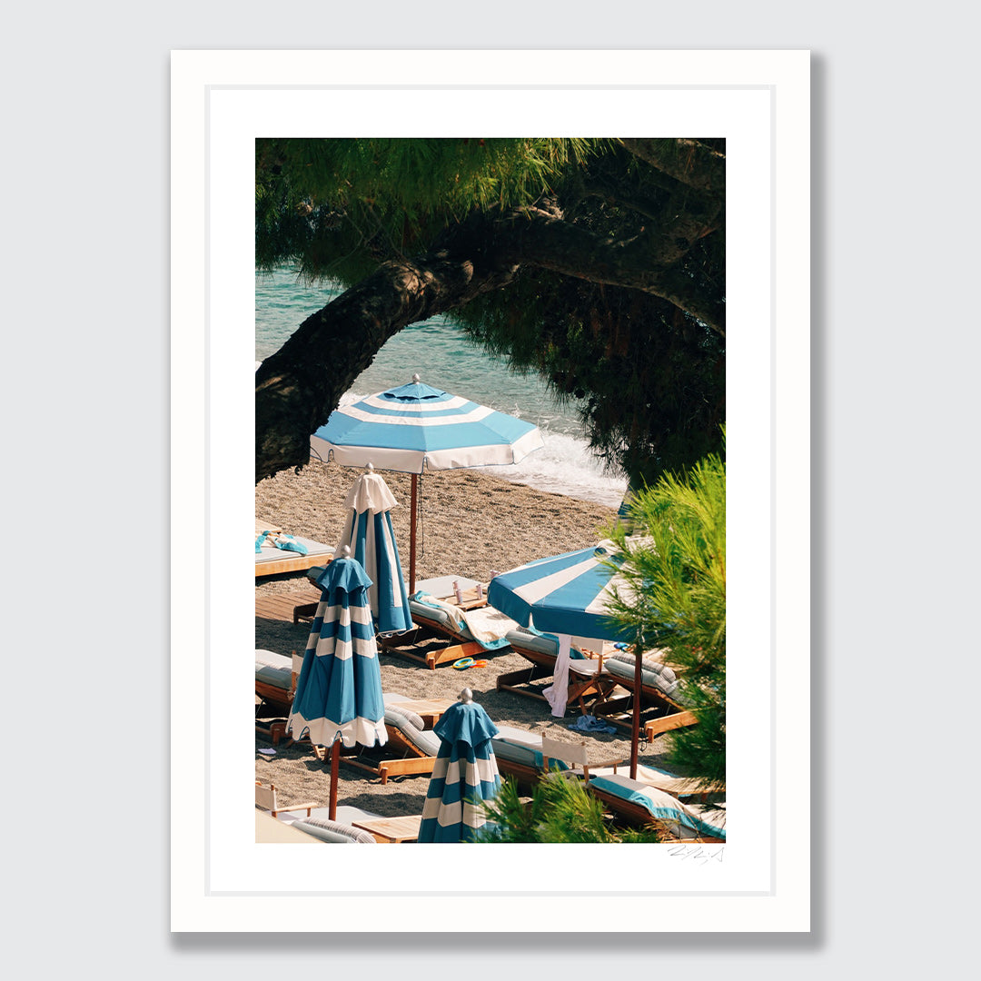 Peaceful Seaside Mazzaro Beach Art Print by Jessica Higueras