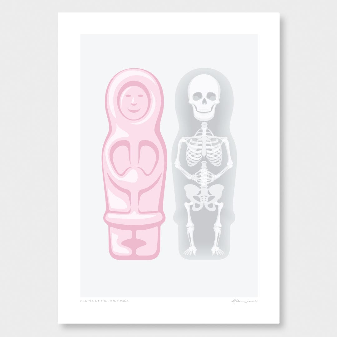 People of the Party Pack Art Print by Glenn Jones