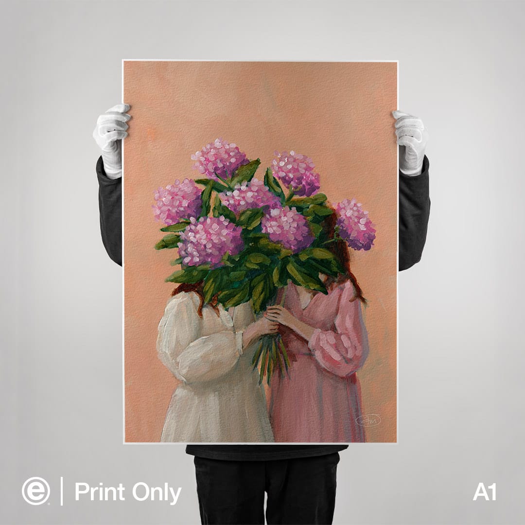 Pink Duo Art Print by Abbey Merson