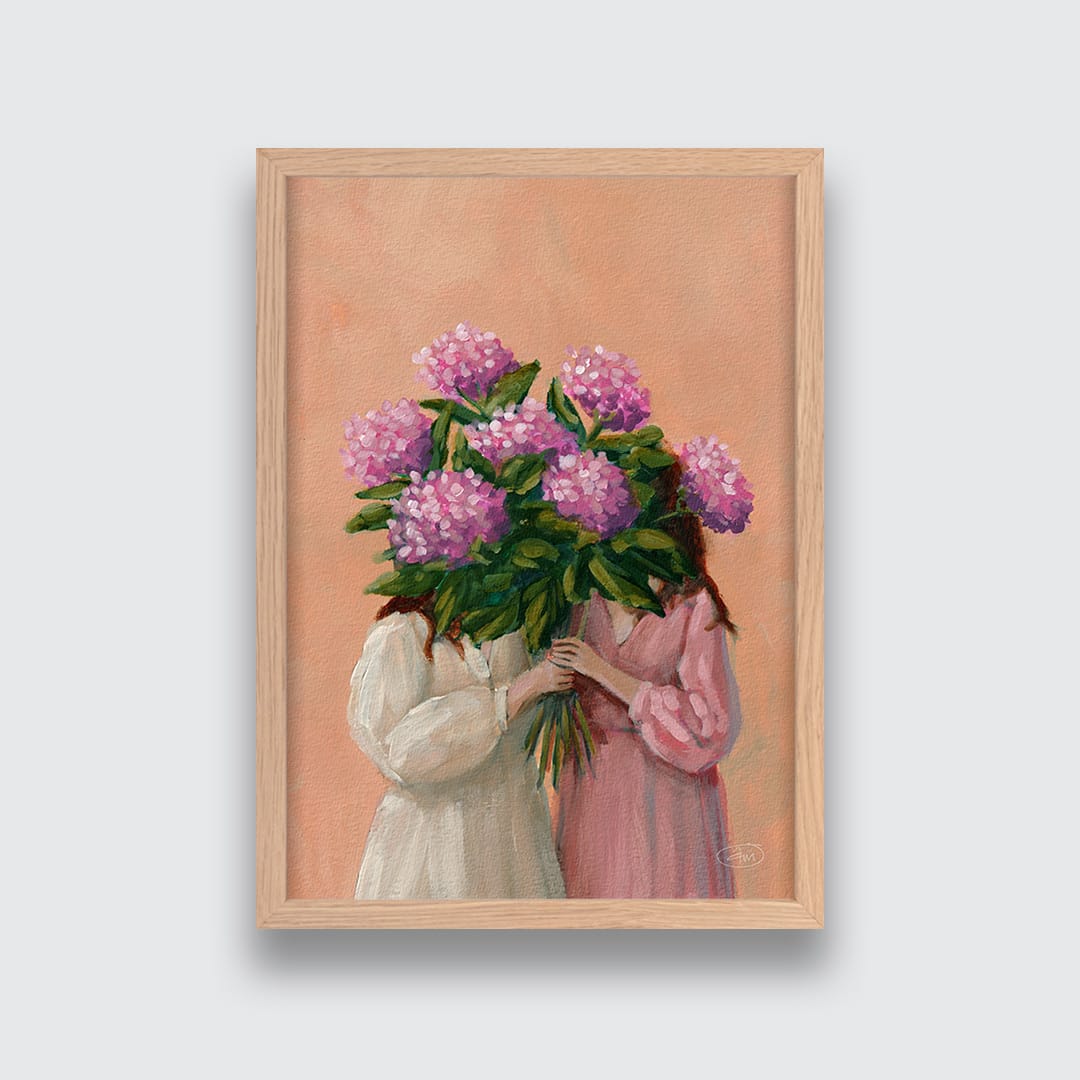 Pink Duo Art Print by Abbey Merson