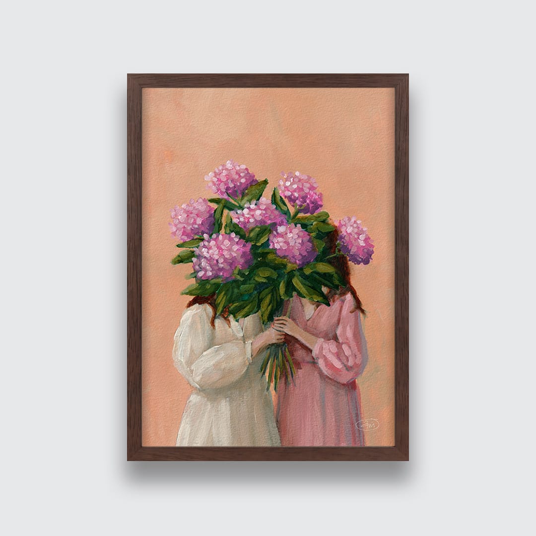 Pink Duo Art Print by Abbey Merson