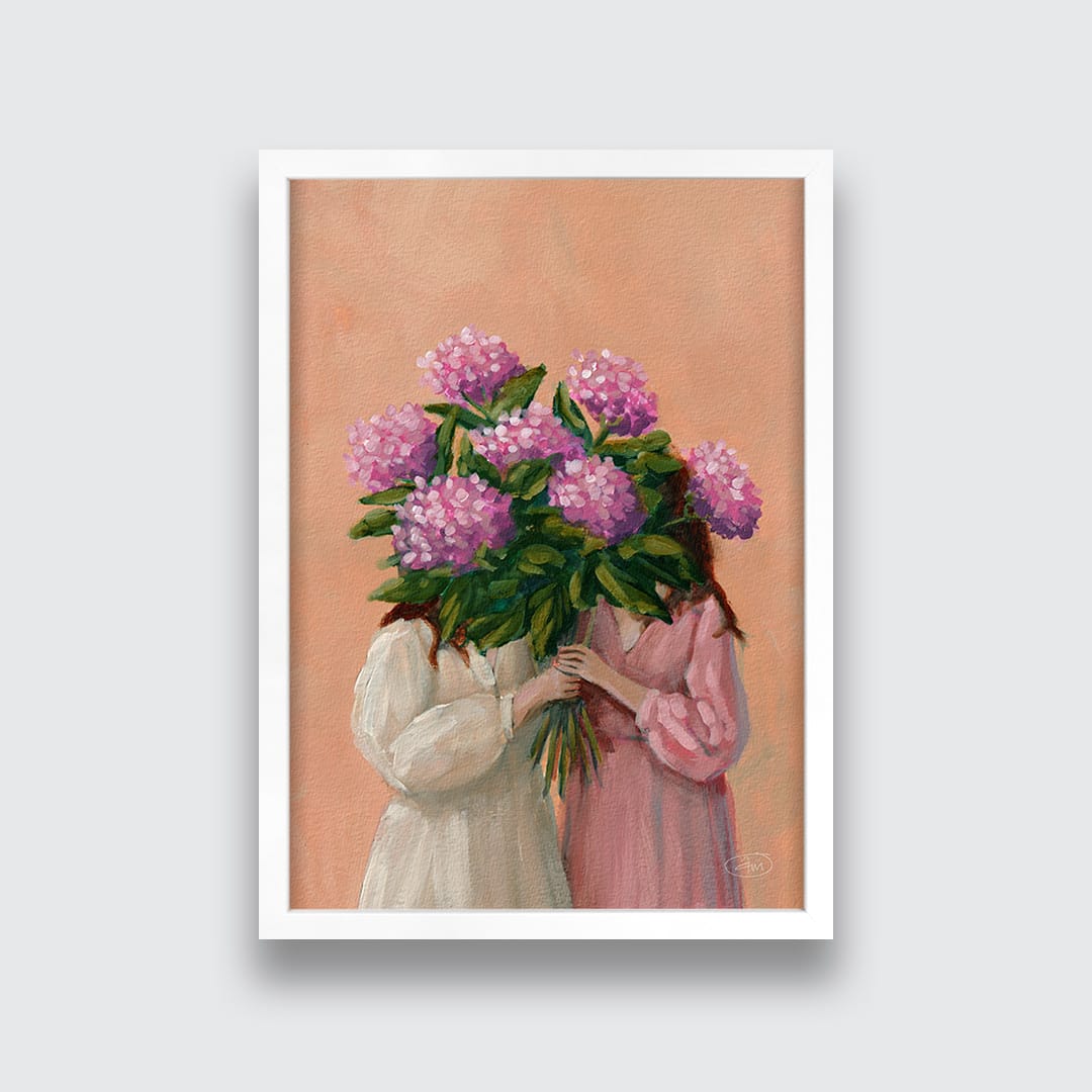 Pink Duo Art Print by Abbey Merson