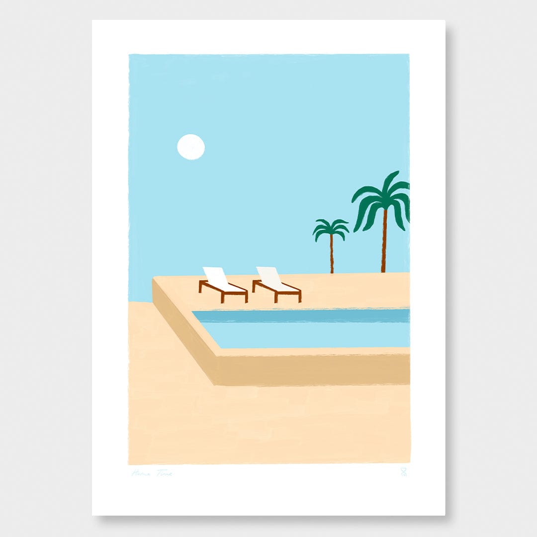 Poolside Palms Art Print by Home Time