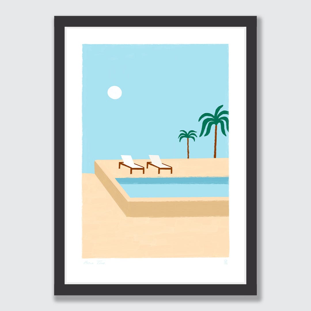 Poolside Palms Art Print by Home Time