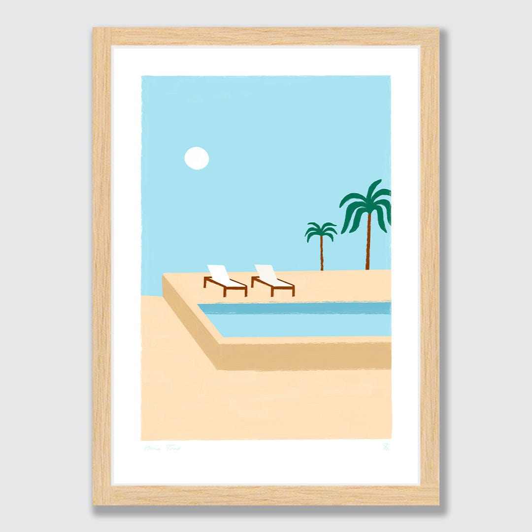Poolside Palms Art Print by Home Time