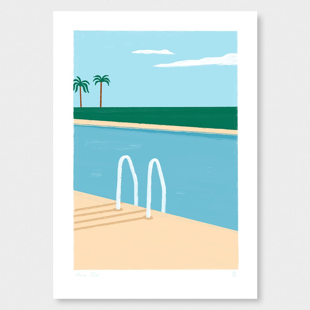 Poolside Paradise Art Print by Home Time