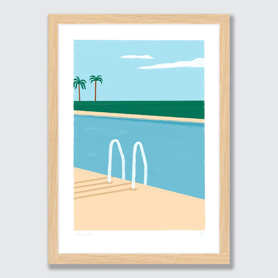 Poolside Paradise Art Print by Home Time
