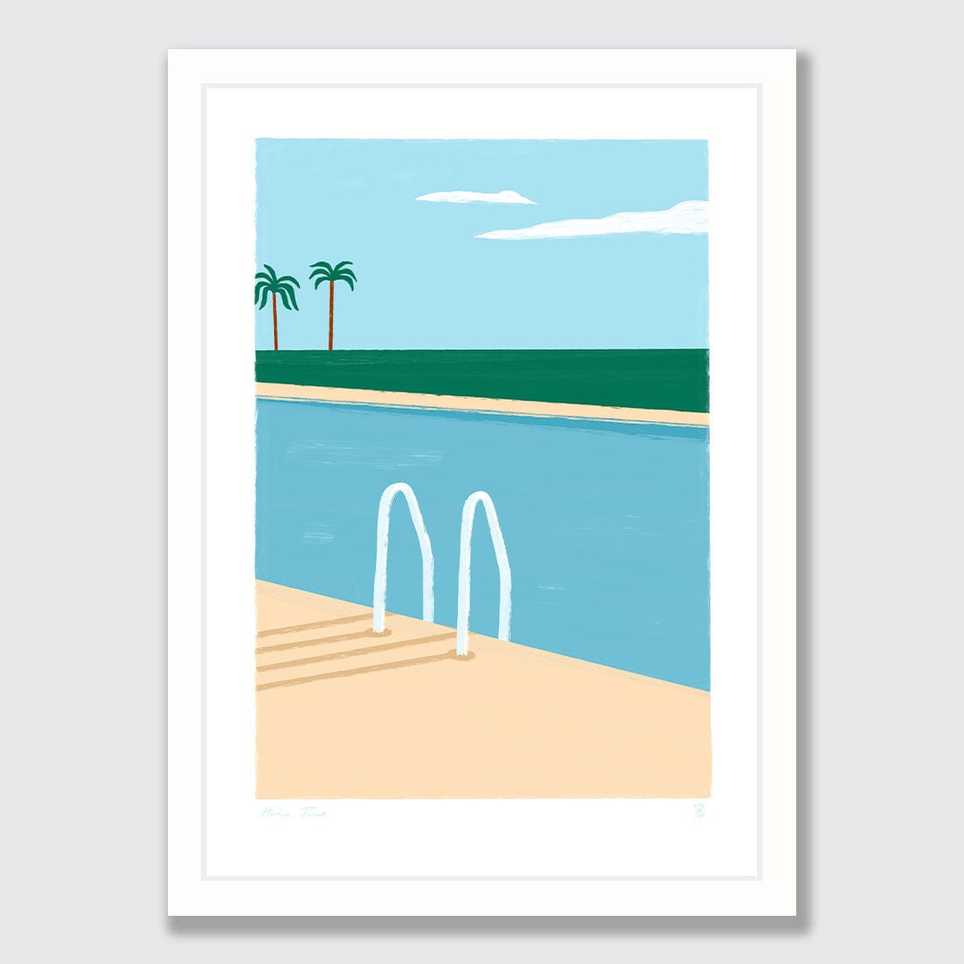Poolside Paradise Art Print by Home Time