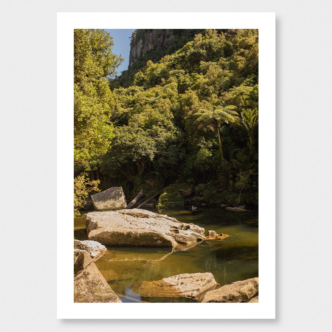 Pororari River Amidst Photographic Art Print by Charlotte Clements