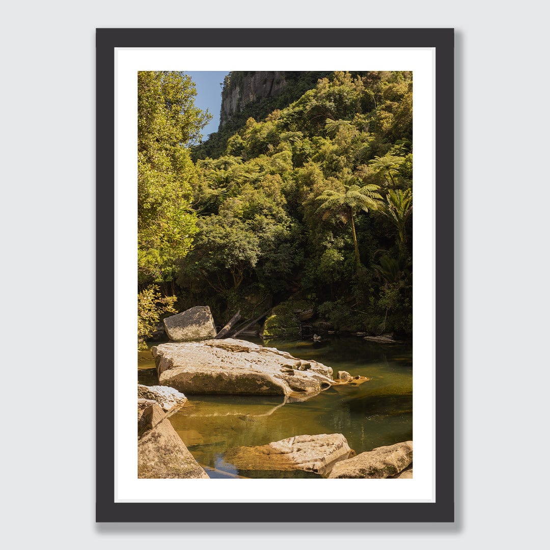Pororari River Amidst Photographic Art Print by Charlotte Clements