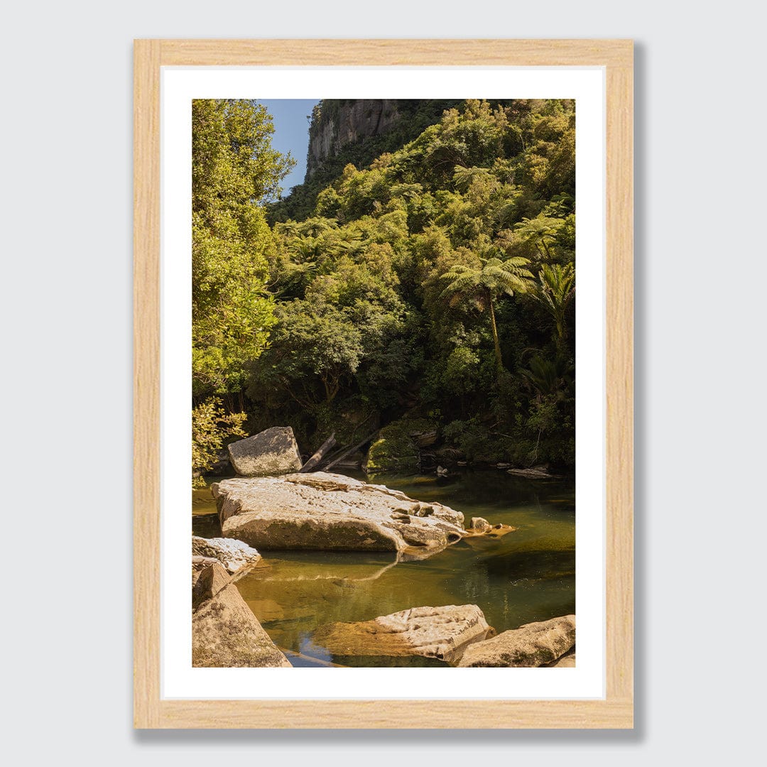 Pororari River Amidst Photographic Art Print by Charlotte Clements