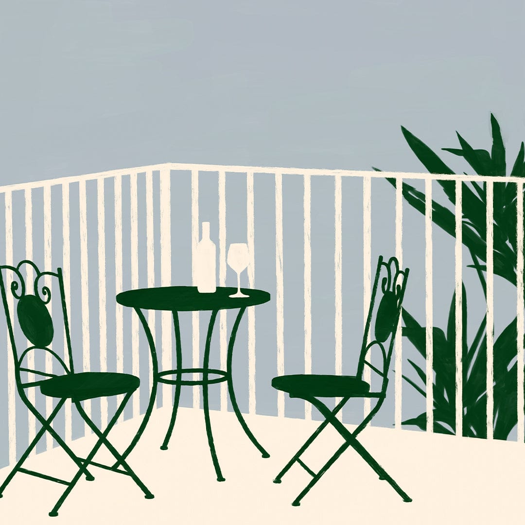 Port on the Porch Art Print by Home Time