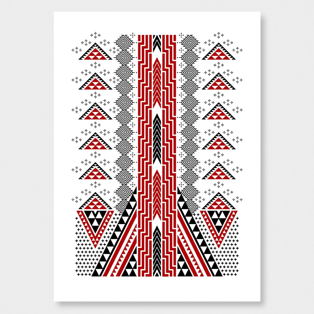 Poutama Limited Edition Art Print by Manawa Tapu (Tristan Marler)