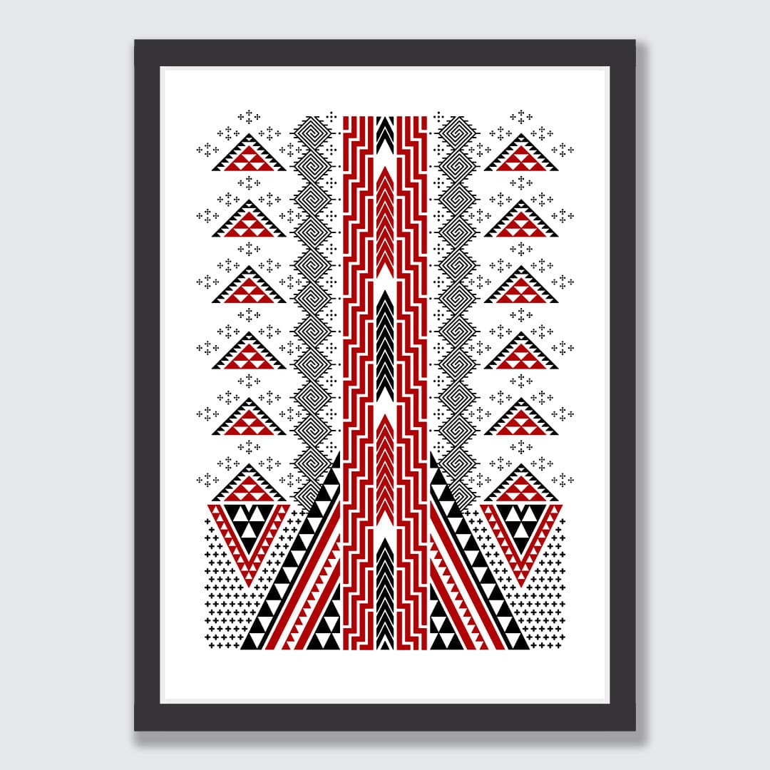 Poutama Limited Edition Art Print by Manawa Tapu (Tristan Marler)