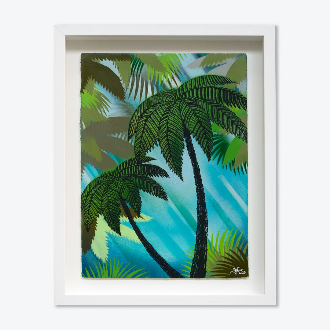 Punga and a Hawaiian Shirt #3 Original Artwork by Daniel Tippett