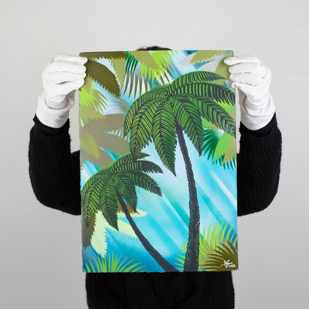 Punga and a Hawaiian Shirt #3 Original Artwork by Daniel Tippett