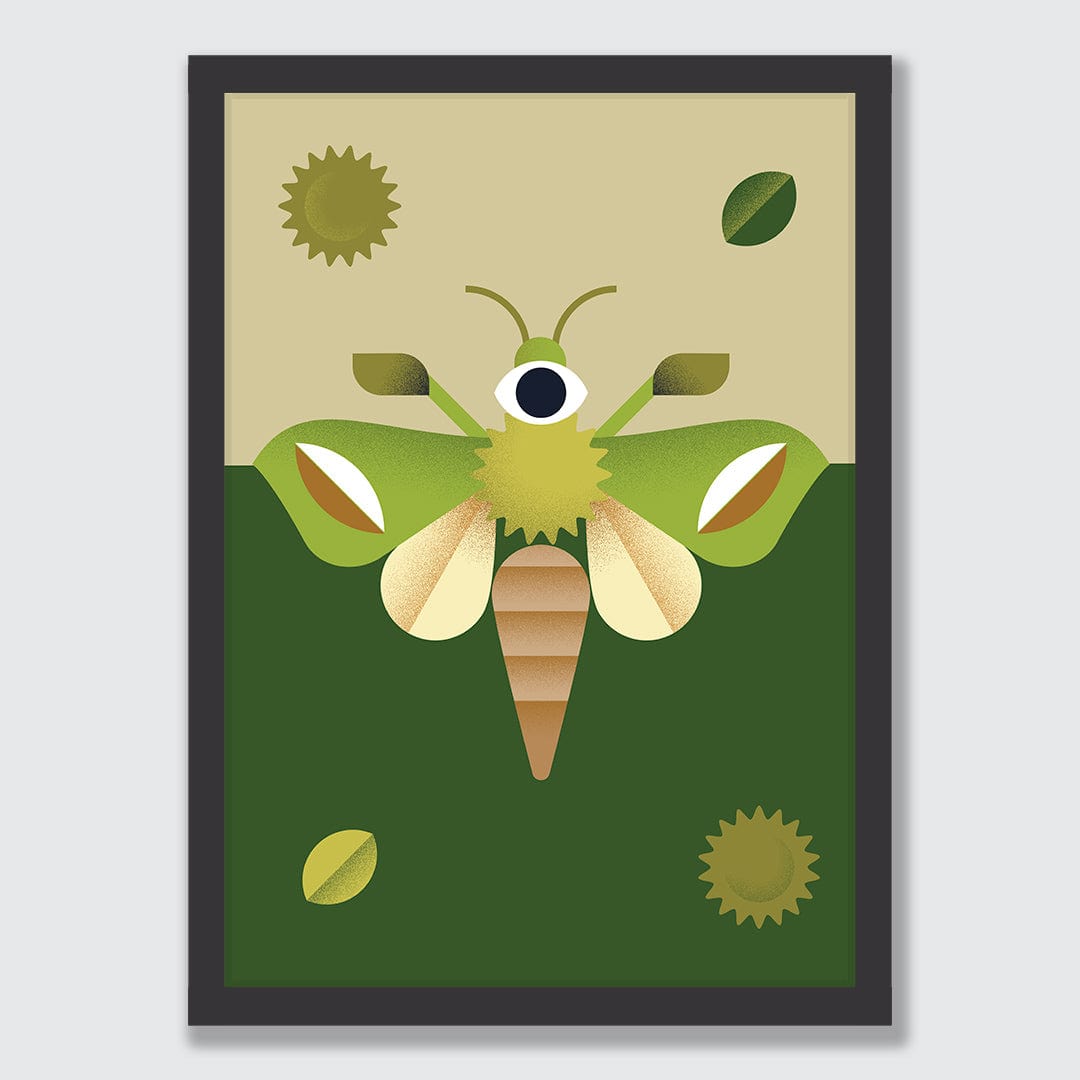 Puriri Moth Art Print by Beth Xia