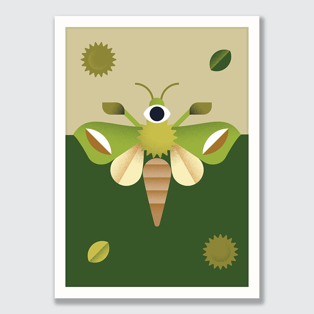 Puriri Moth Art Print by Beth Xia