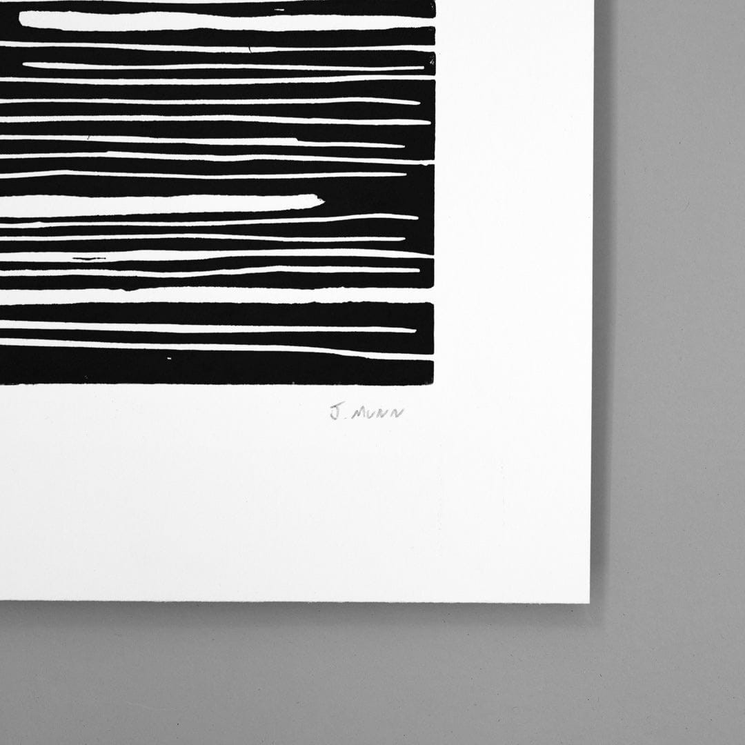 Redacted Linocut Reduction Print by Jackson Munn
