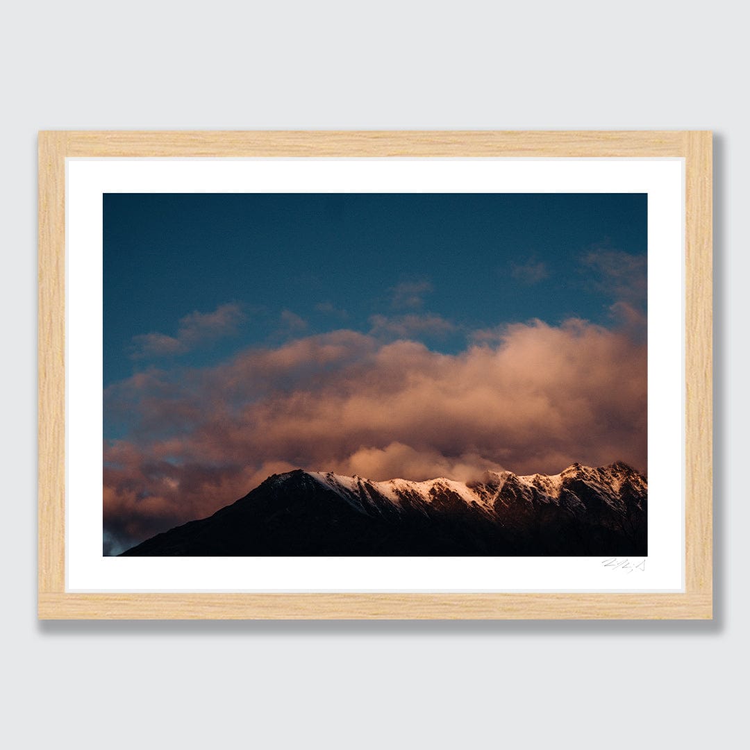 Remarkables in Twilight Glow Art Print by Jessica Higueras