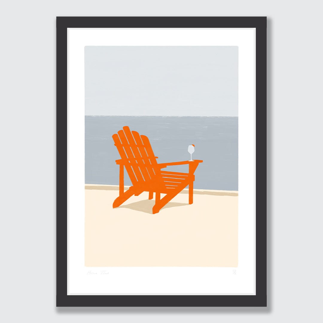 Retro Sundowner Art Print by Home Time
