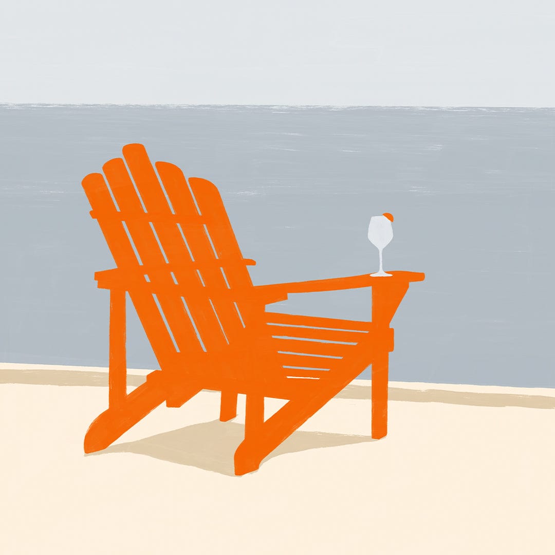 Retro Sundowner Art Print by Home Time