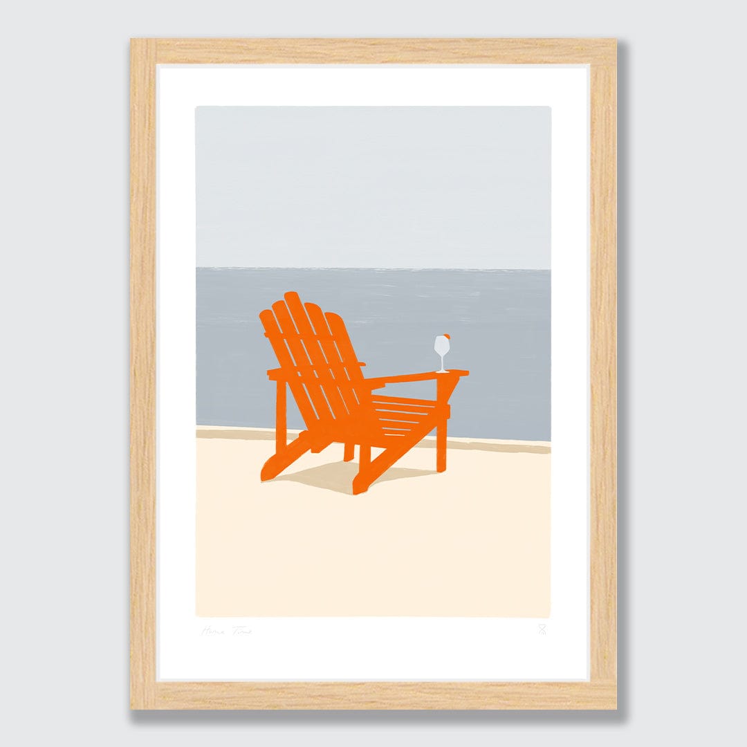 Retro Sundowner Art Print by Home Time