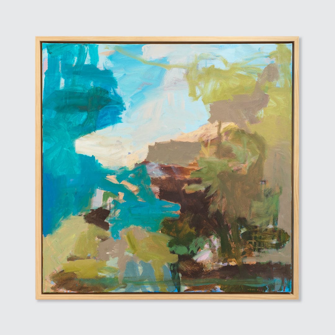 Running Around Mountain Tops Original Painting by Lucy Rice