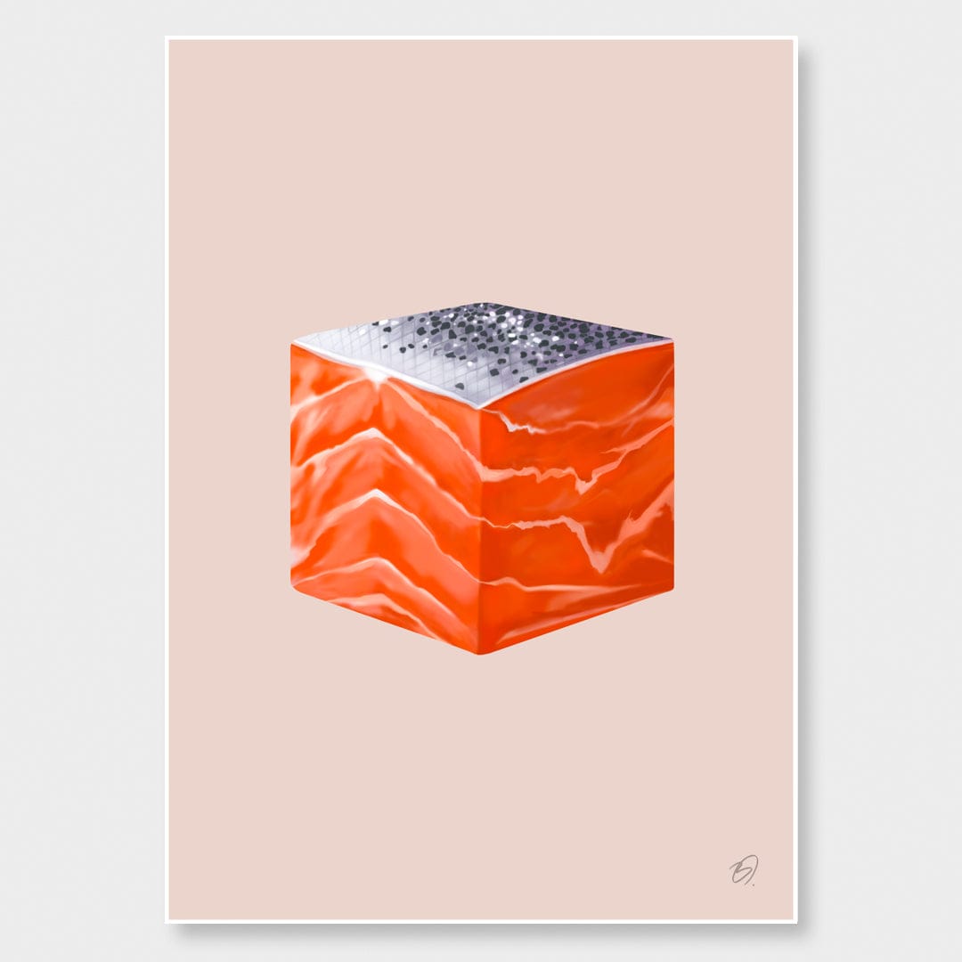 Salmon Art Print by Becca O&#39;Shea