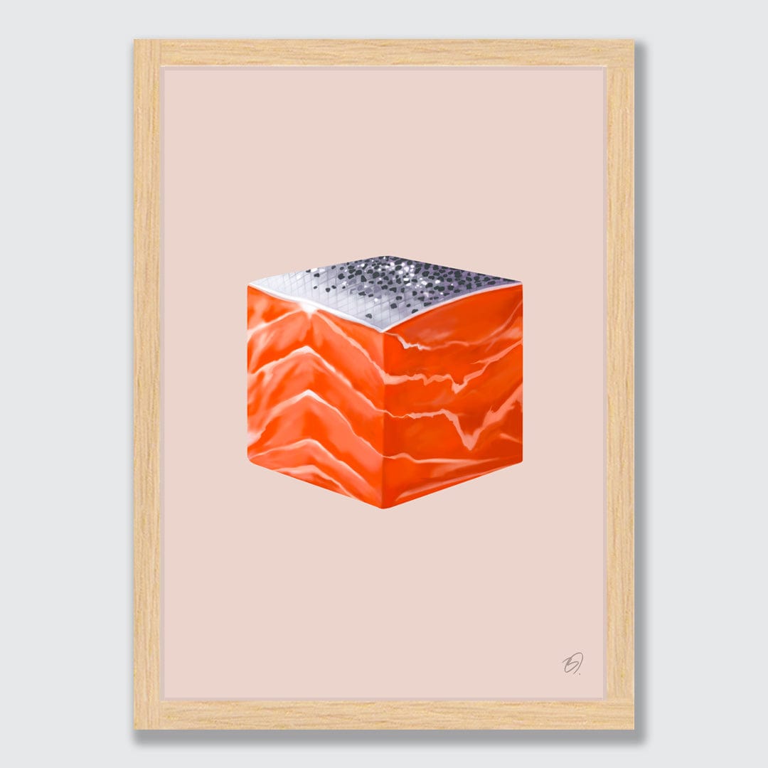 Salmon Art Print by Becca O&#39;Shea