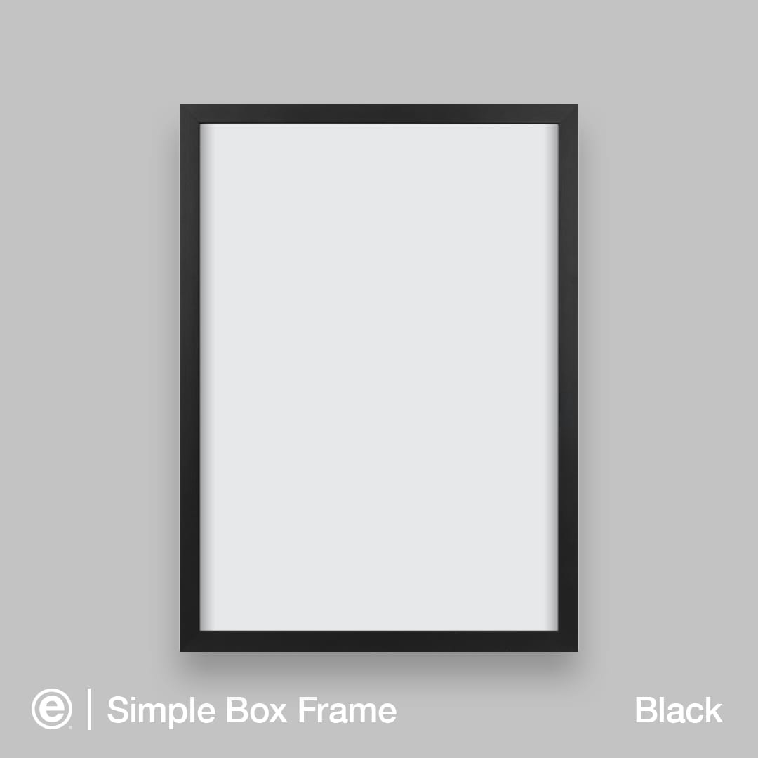 Simple Box Art-Ready Frame – Black