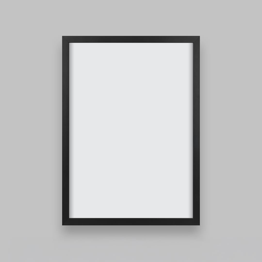 Simple Box Art-Ready Frame – Black