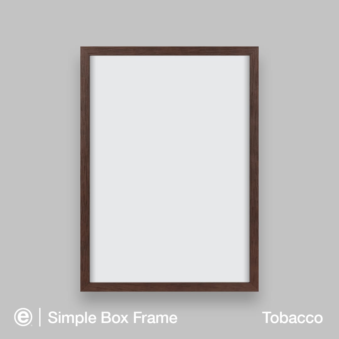 Simple Box Art-Ready Frame – Tobacco