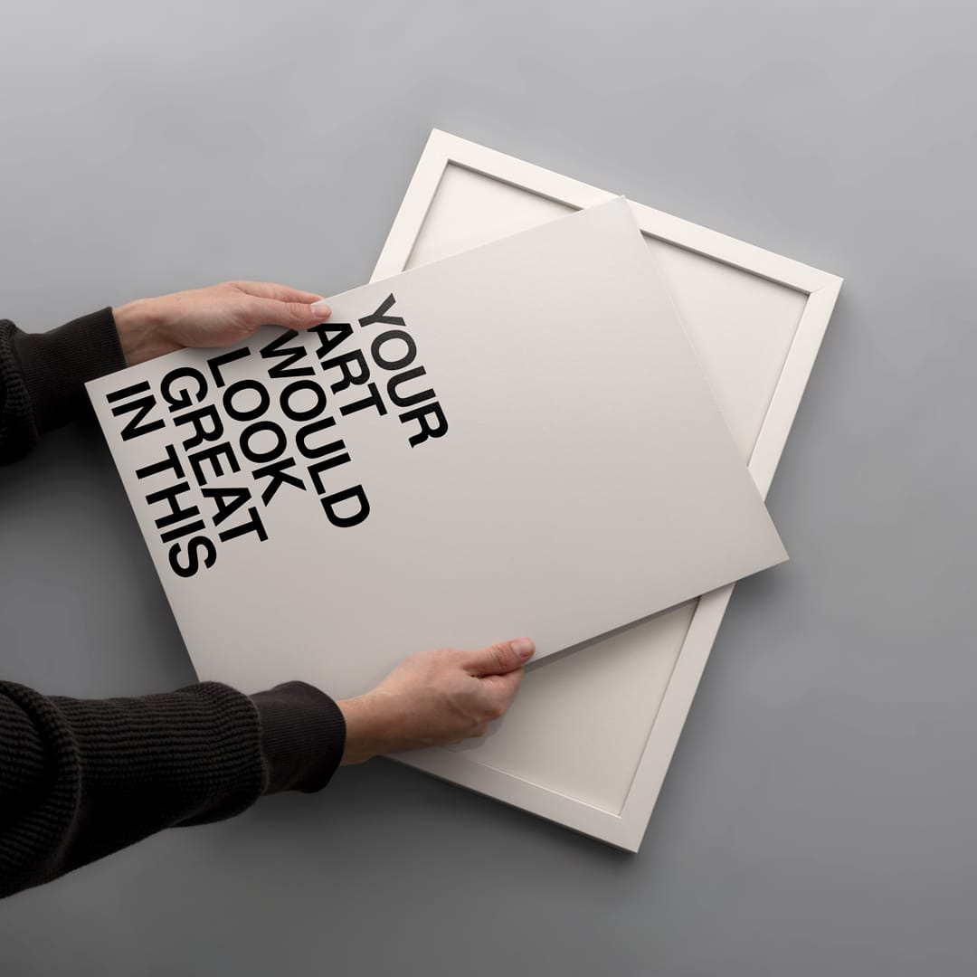 Simple Box Art-Ready Frame – White