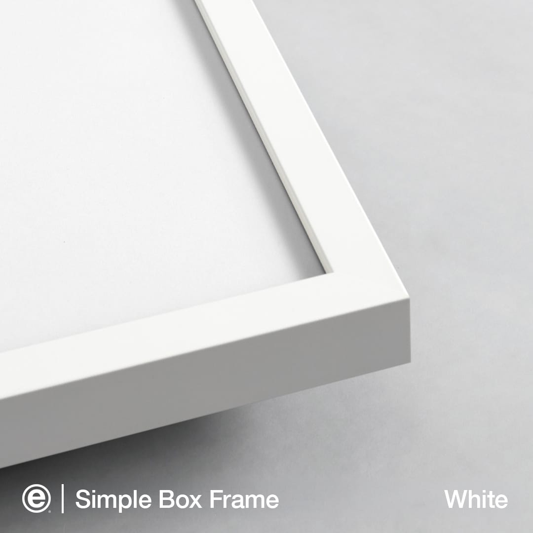 Simple Box Art-Ready Frame – White