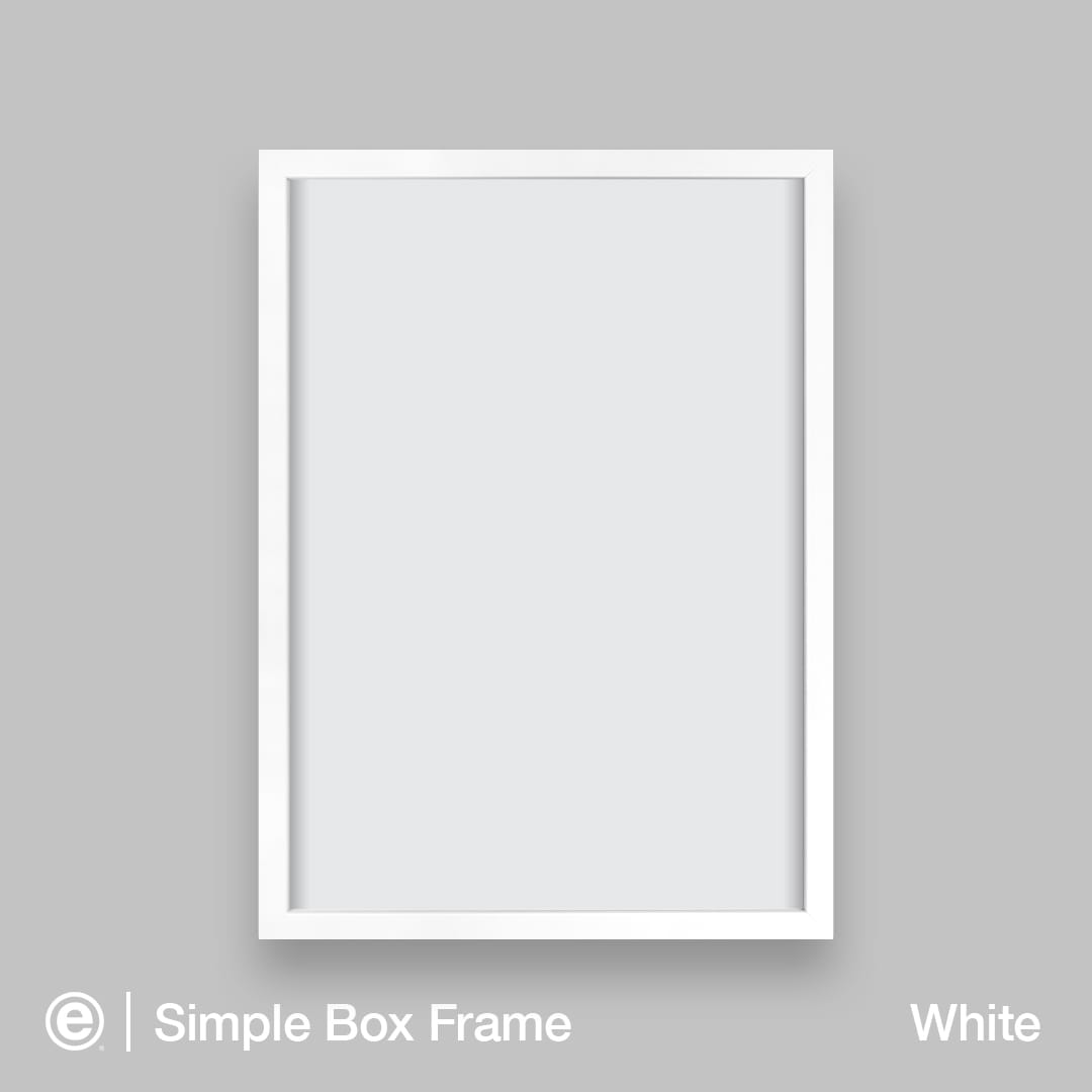 Simple Box Art-Ready Frame – White