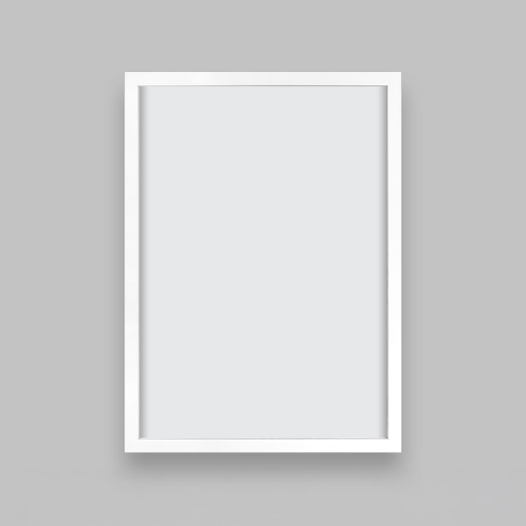 Simple Box Art-Ready Frame – White