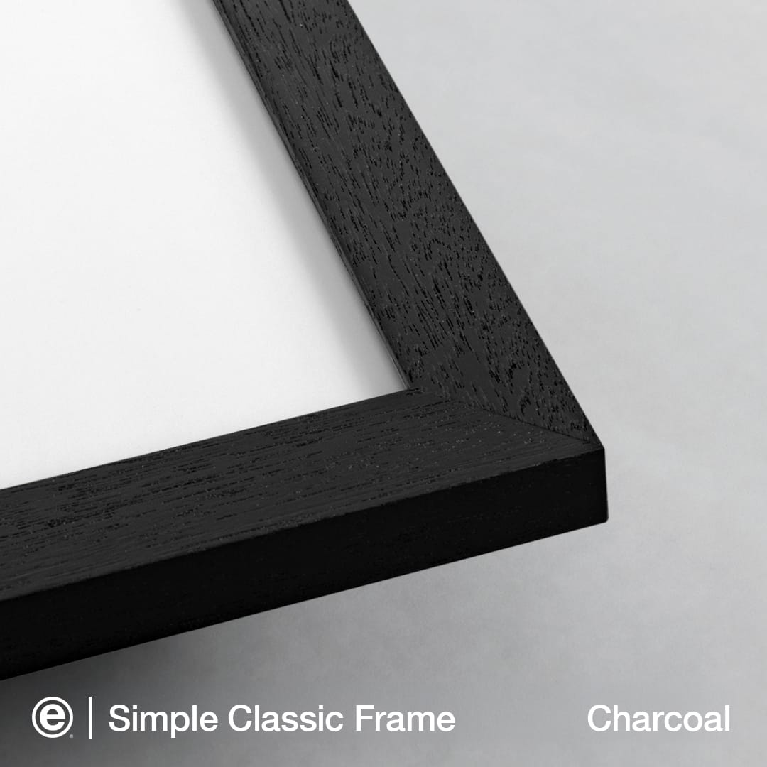 Simple Classic Art-Ready Frame – Charcoal