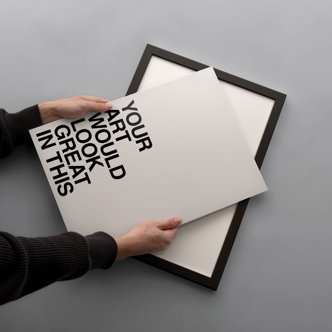 Simple Skinny Art-Ready Frame – Black