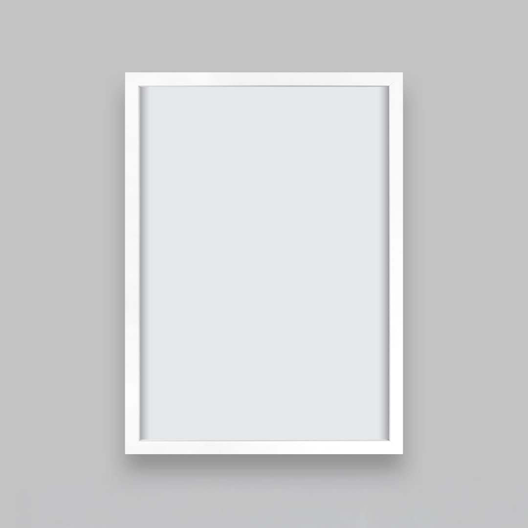 Simple Skinny Art-Ready Frame - White