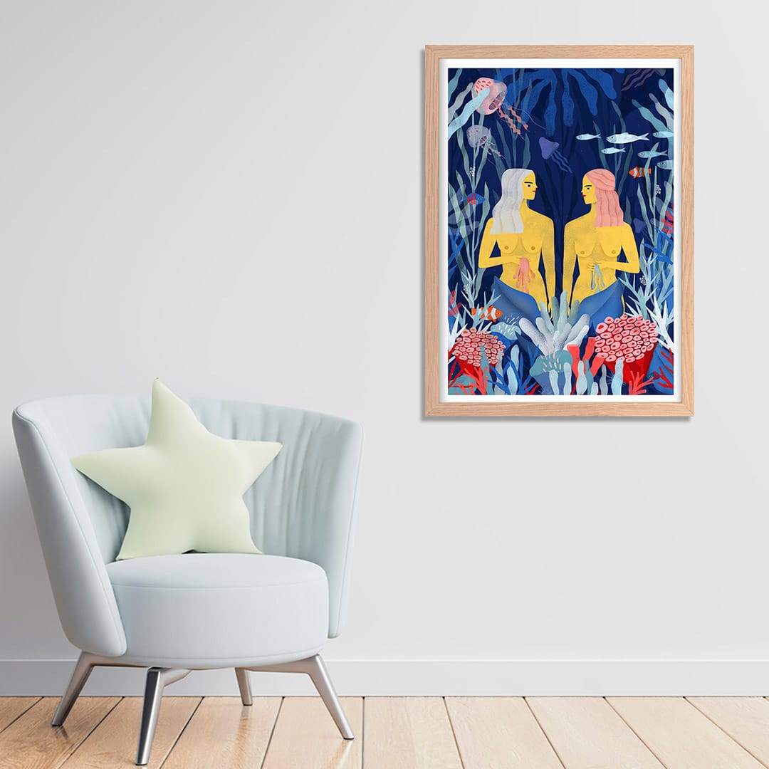 Sirena Art Print by Agustina Shuan